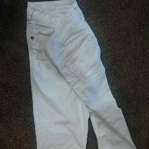 Silver White Capris